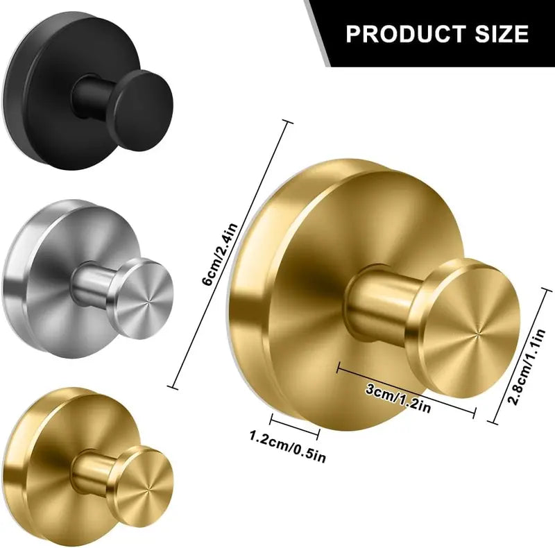 2 Units Suction Cup Hooks for Shower, Bathroom, Kitchen, Wood Door, Glass Door, Mirror, Tile – Loofah, Towel, Coat, Bath Robe Hook Holder for Hanging up to 15 lbs with Waterproof