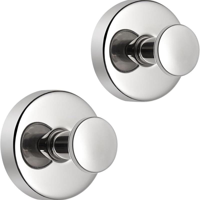 2 Units Suction Cup Hooks for Shower, Bathroom, Kitchen, Wood Door, Glass Door, Mirror, Tile – Loofah, Towel, Coat, Bath Robe Hook Holder for Hanging up to 15 lbs with Waterproof